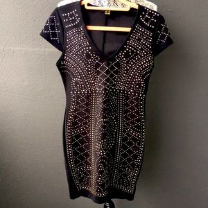 REVAMPED Black Dress w/Stud Detailing